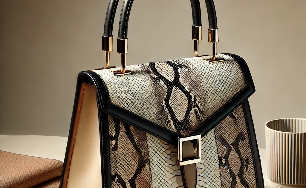 Snake Print Handbag axolotl designs